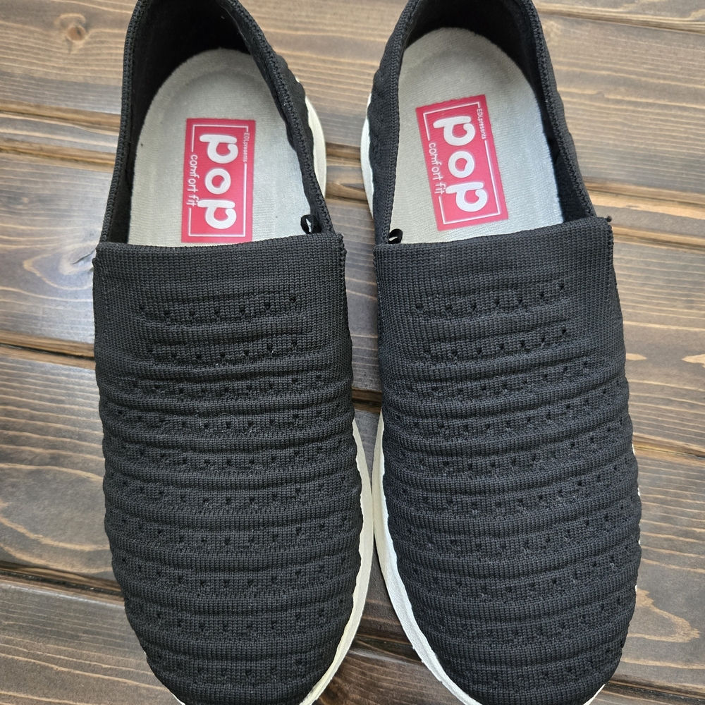Black Slip-On Shoes